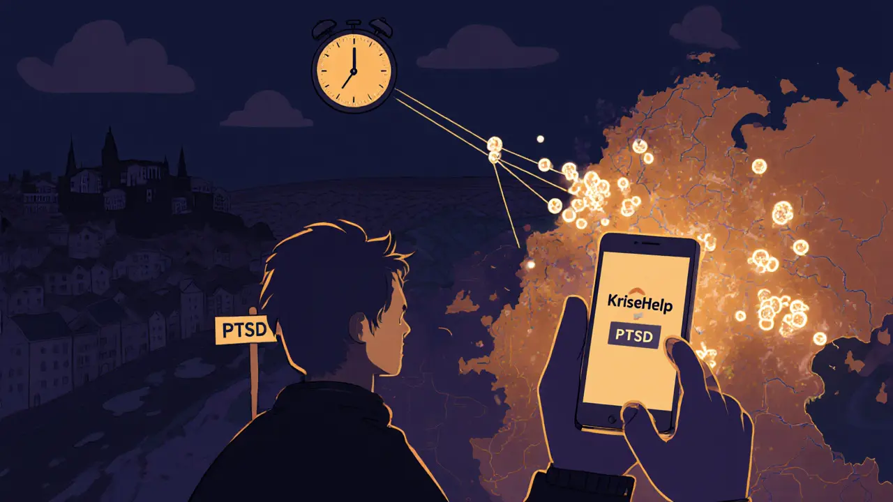 Mapa Česka s nerovným přístupem k krizové pomoci.