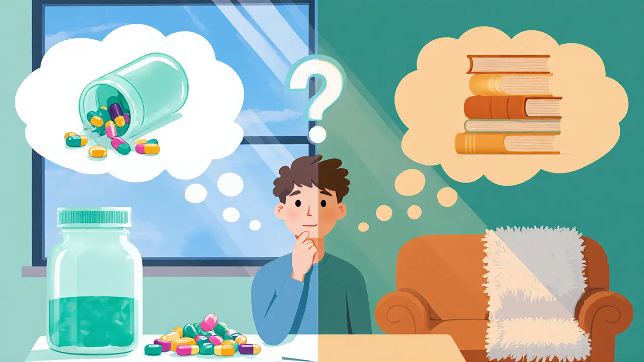 Psychoterapie vs farmakoterapie: Kdy zvolit léky, terapii nebo jejich kombinaci