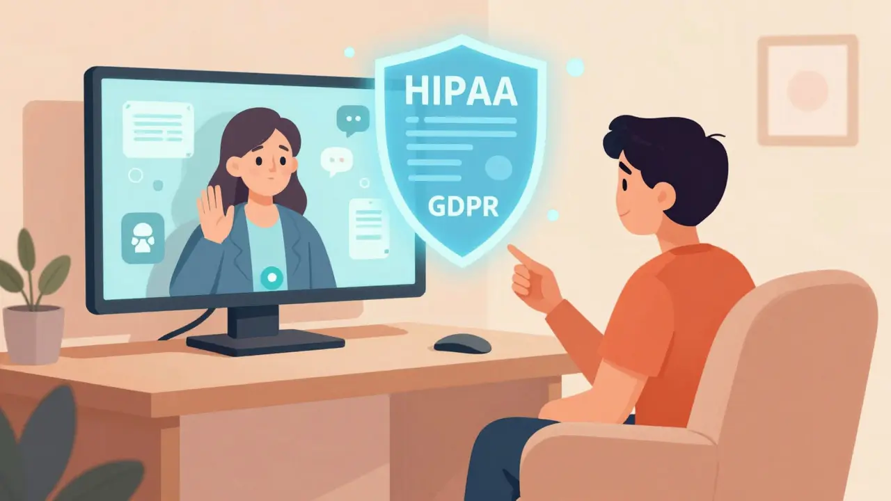 HIPAA a GDPR v online terapii: Jak je chráněna bezpečnost vašich dat