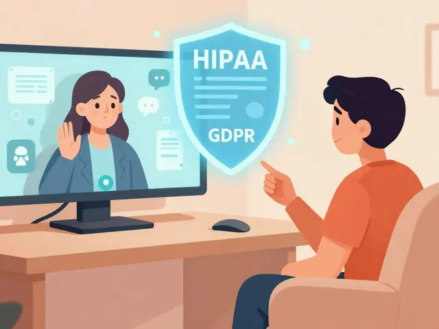 HIPAA a GDPR v online terapii: Jak je chráněna bezpečnost vašich dat