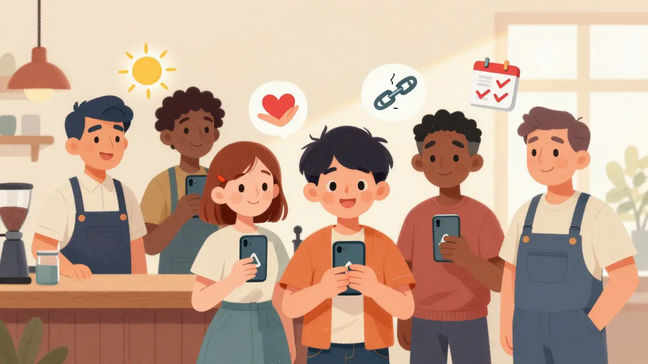 Různí lidé v Česku používají aplikaci pro podporu překonání závislosti.