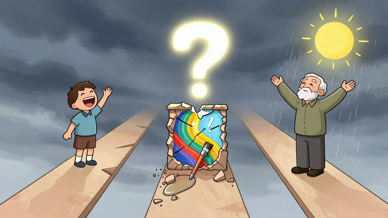 Tři cesty k smyslu: láska, tvůrčí činnost a odhodlání v bouři.