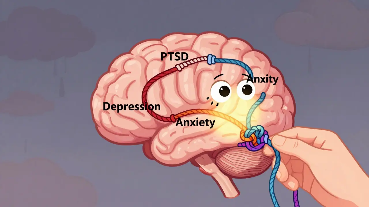 Komorbidity PTSD: Jak depresie, úzkost a závislosti ovlivňují léčbu a jak je léčit