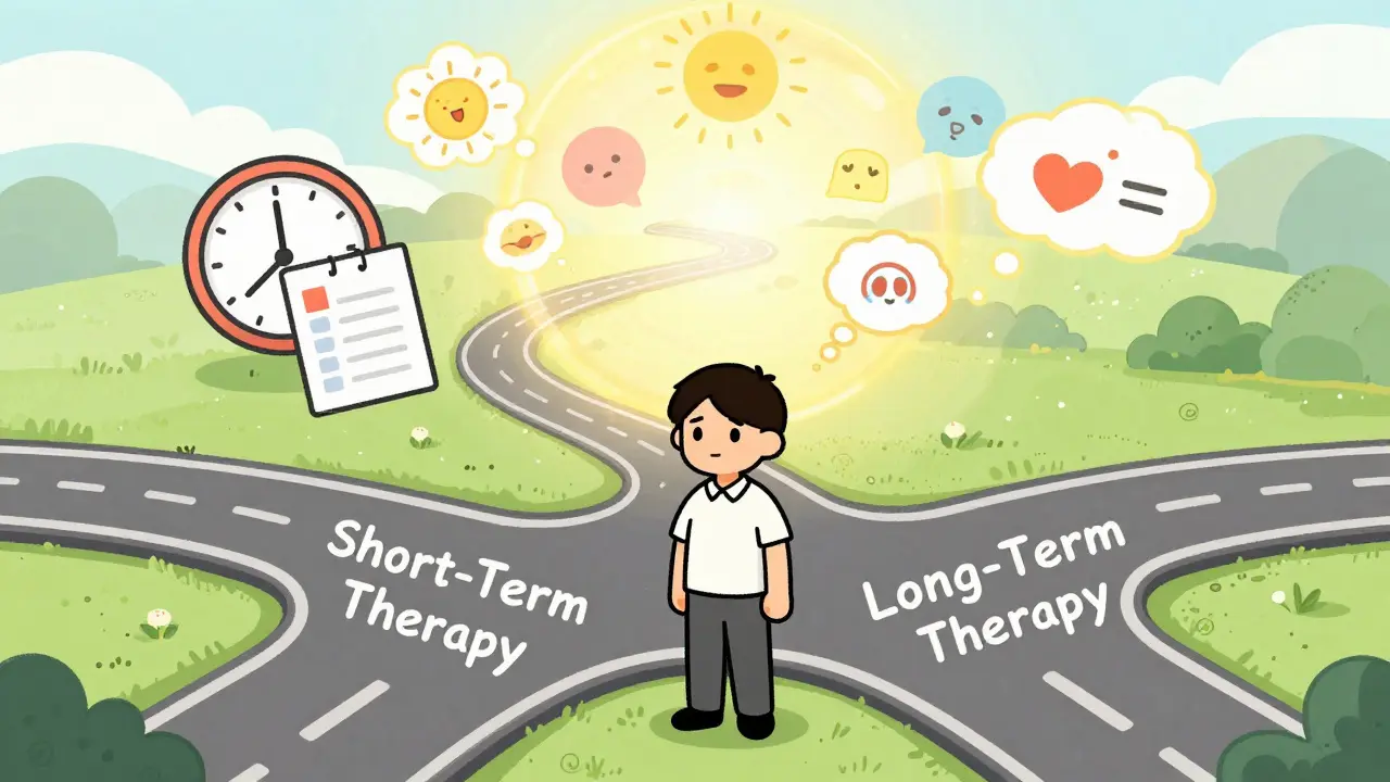 Rozdíl mezi krátkodobou a dlouhodobou psychoterapií: Co se skrývá za každým přístupem a jaký je pro vás ten správný?