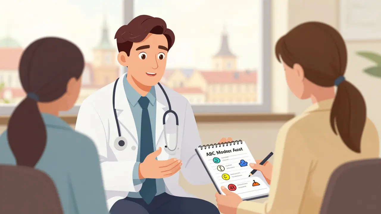 Terapeut v ČR používá REBT s klientem na ABC modelu