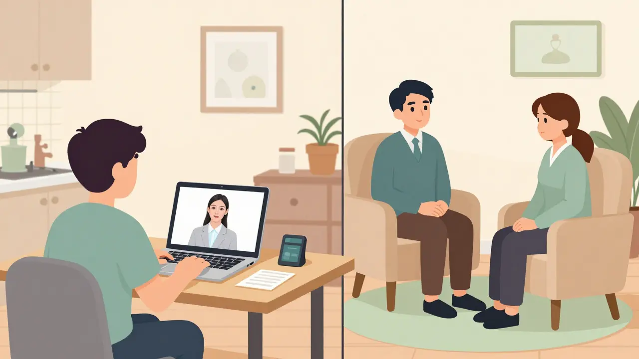 Osobní setkání vs. online terapie: Kdy je fyzická přítomnost nezbytná?